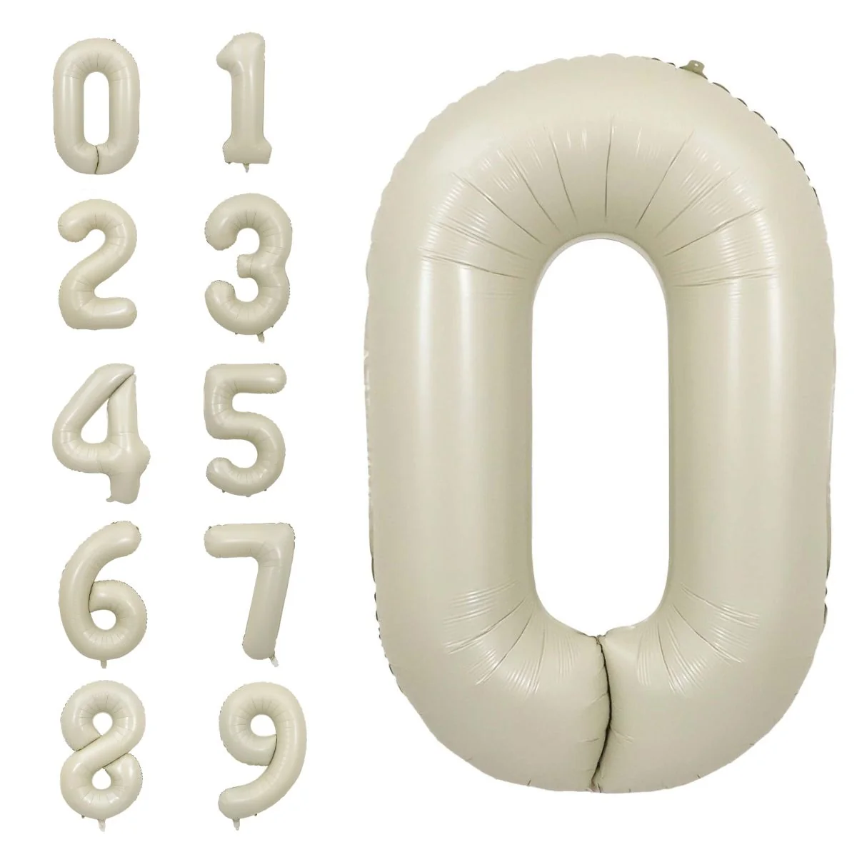 Tölustafablöðrur Beige 86cm