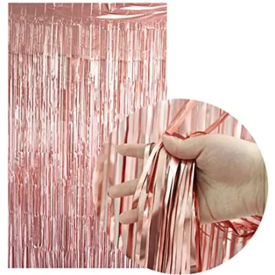 Partýgardýna Bakgrunnur Rose Gold 1x2m