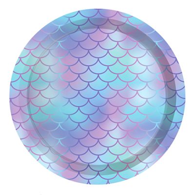 Mermaid Afmælisdiskar 8stk