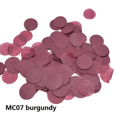 Confetti Hringir Burgundi