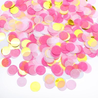 Confetti Hringir Bleikt og Gyllt