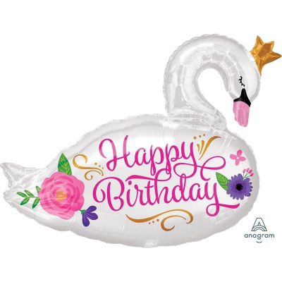 Blaðra Svanur Happy Birthday