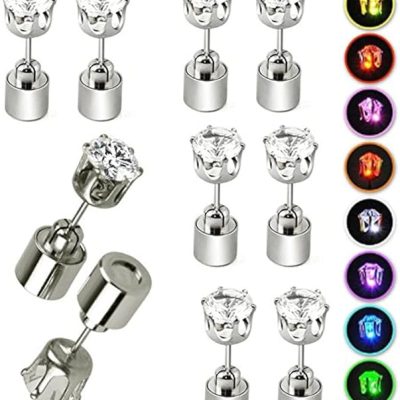 Eyrnalokkar með ljósi Led eyrnalokkar