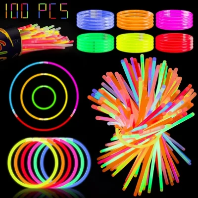 Glow Sticks Hálsmen Armbönd 50stk