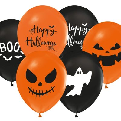 Blöðrur Halloween 6stk