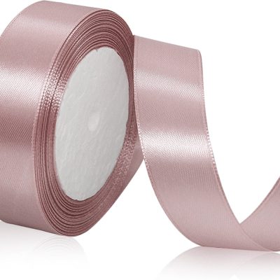 Borði Dusty Rose Ýmsar Breiddir 22metrar