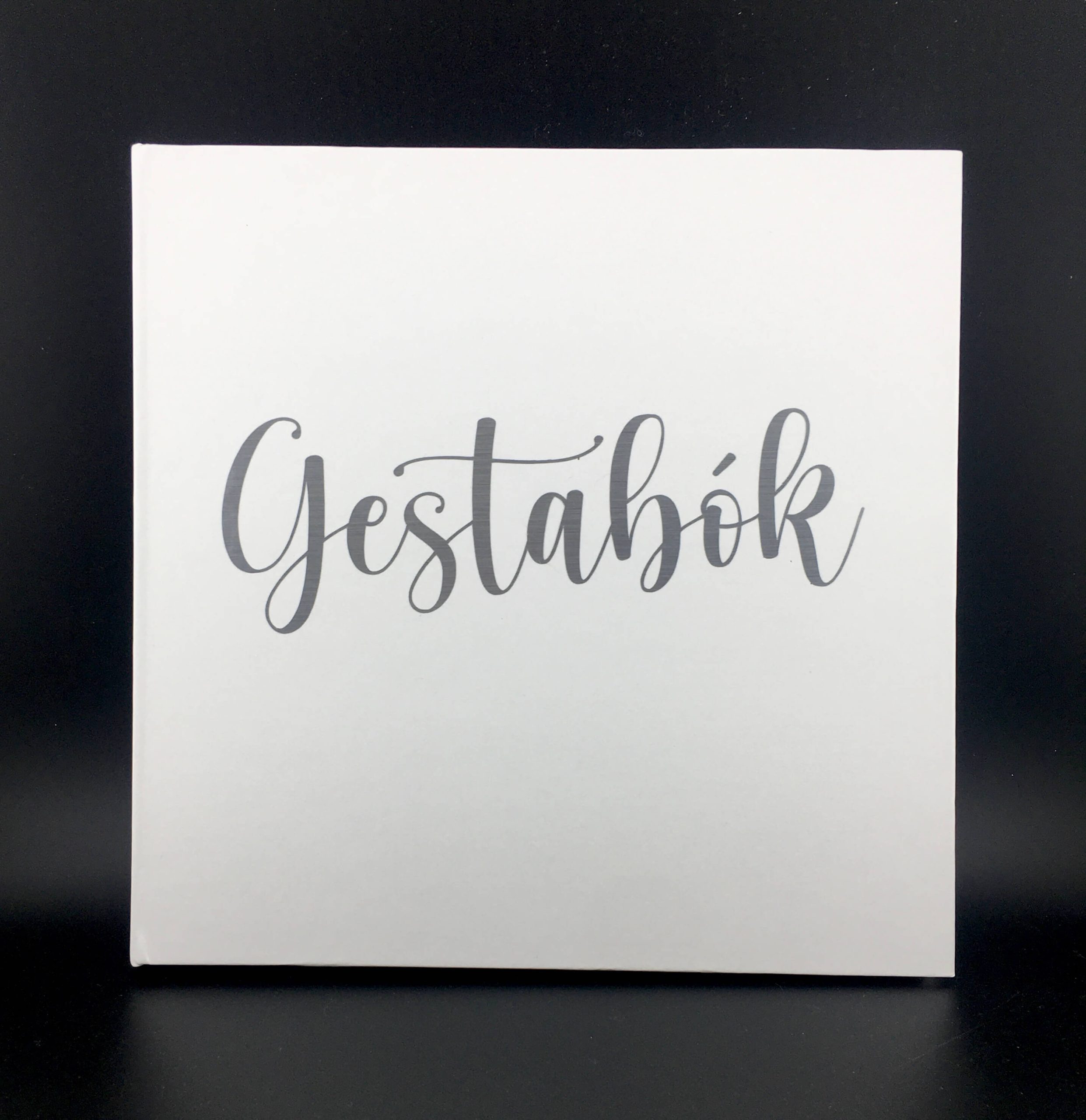 Gestabók Hvít -Hægt að velja lit á letri- 21,5 x 21,5cm - Image 4