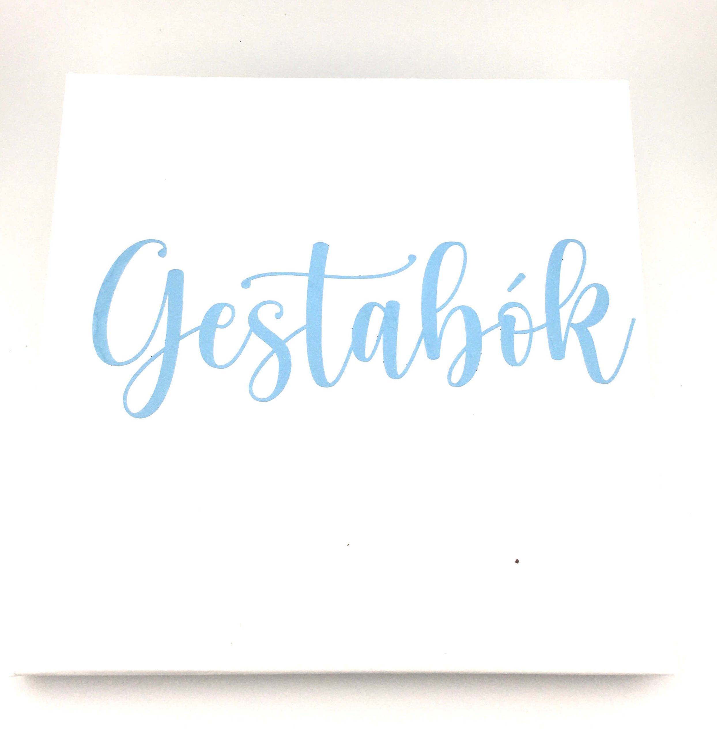 Gestabók Hvít -Hægt að velja lit á letri- 21,5 x 21,5cm - Image 2