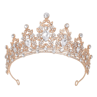 Kóróna Tiara með zircon steinum