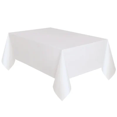 Borðdúkur Plastdúkur Hvítur 137 x 275cm