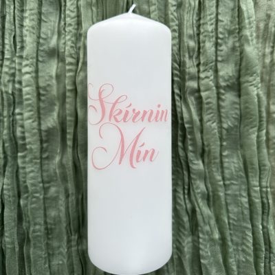 Skírnarkerti Skírnin Mín