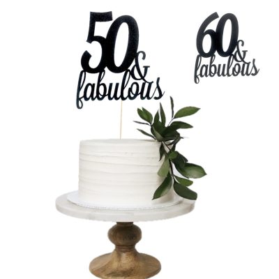 50 and Fabulous Skrautpinni Svartur