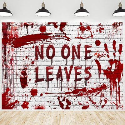 NO ONE LEAVES Gluggaskraut Veggskraut Nælon 180x120cm
