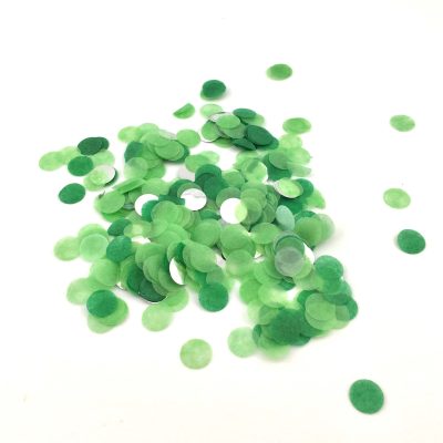 Confetti Grænt og Silfur