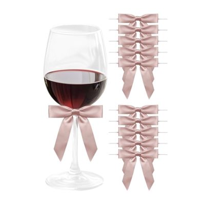 Slaufur Rose Gold með klemmu 10stk