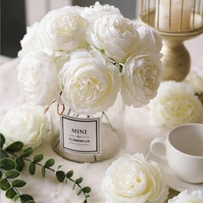 Gerviblóm Peony Hvít