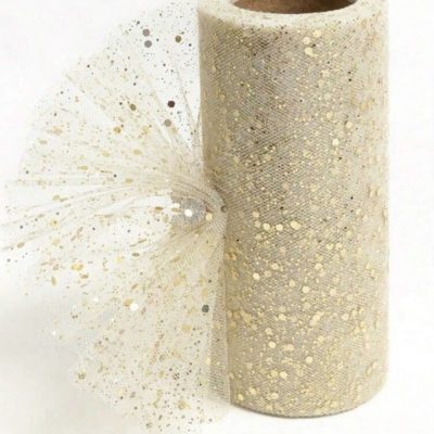 Tjull Borði eða Borðrenningur Champagne með steinum 10metrar