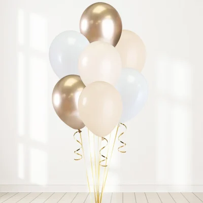 Blöðruvöndur Beige Champagne 8stk