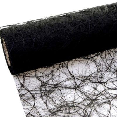 Borðrenningur Svartur Net 30cm x 5m
