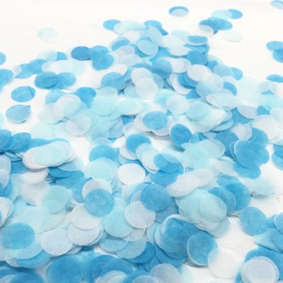 Baby Shower Confetti Blue Mist
